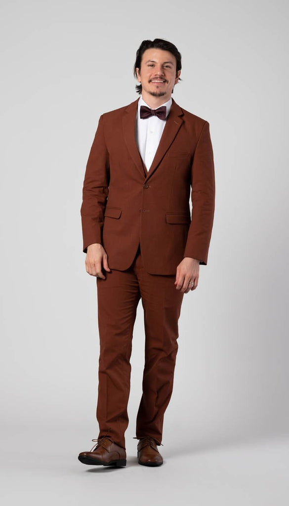 Buy Rust Designer Straight Salwar Suit Online : UAE - Salwar